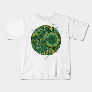 Forrest Green Skull and Dreamcatcher Circle Kids T-Shirt